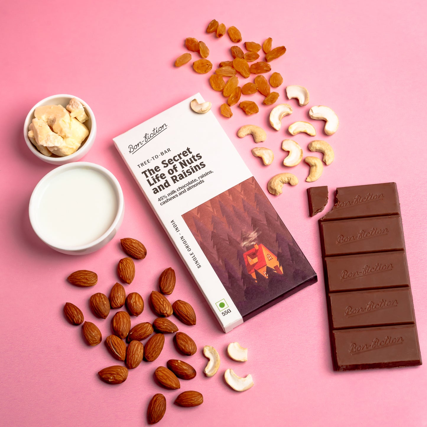 The Secret Life of Nuts and Raisins - 45% Milk Fruit & Nut Chocolate